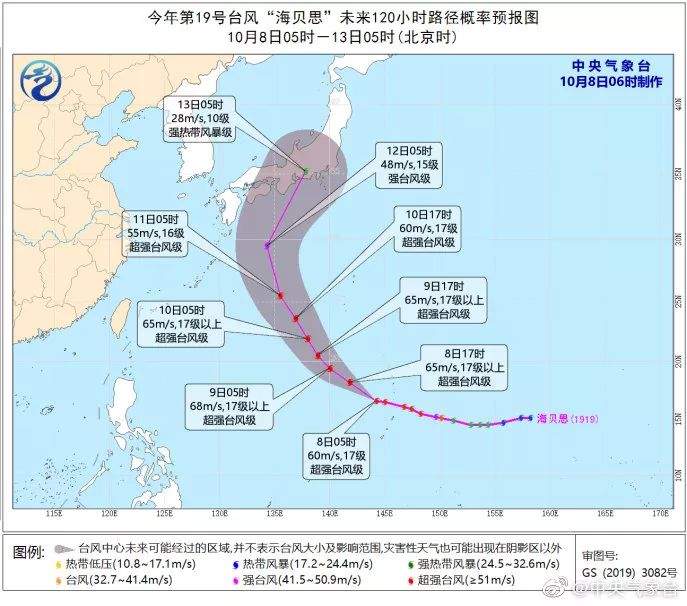 超强台风+冷空气！台风“海贝思”强度超过“利奇马”！宁波人本周要经历的是