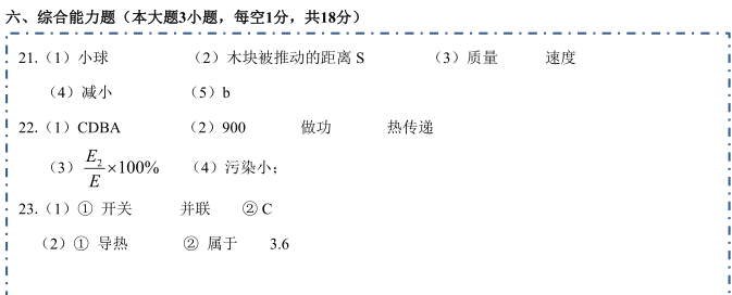 万人考|初三答案解析