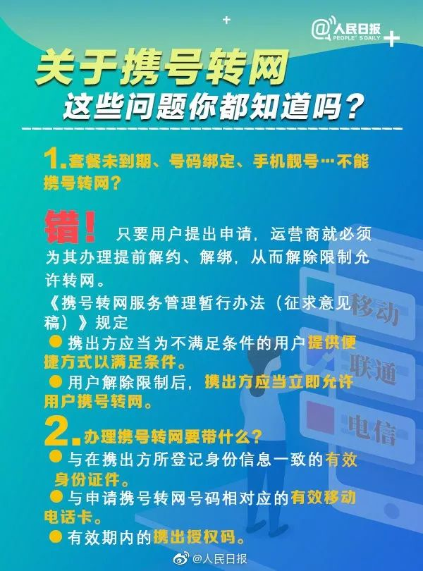 携号转网开始了！你可能面临这些风险，但碰到这些行为可投诉