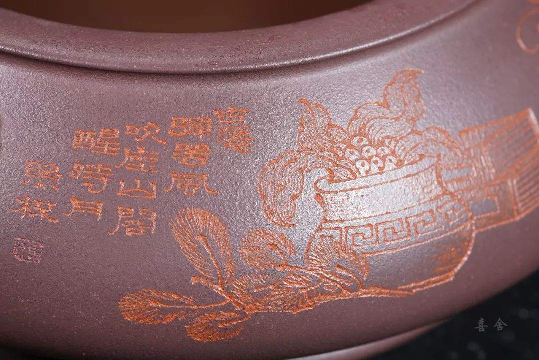 喜舍·茶器|大明瑞兽紫砂水盂