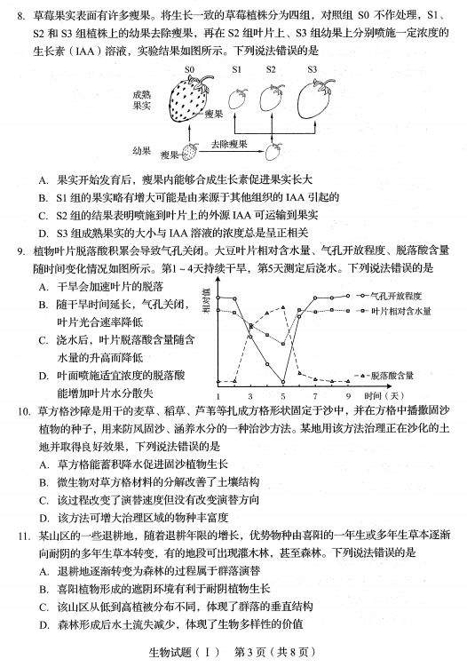 2020新高考首份试卷发布丨物理、化学、生物真题及试卷分析（附原卷pdf下载）