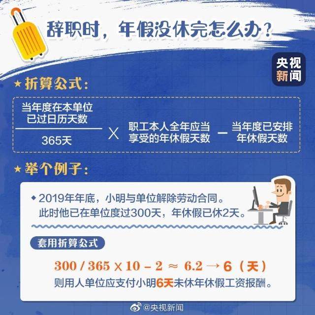 【普法小课堂】你的年假休了吗？没休的假期怎么算？