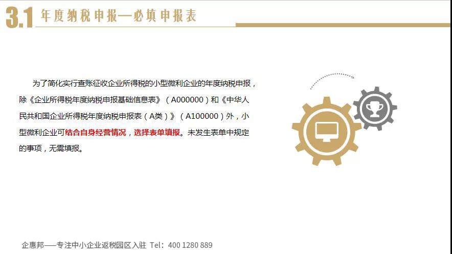 小微企业汇算清缴提示