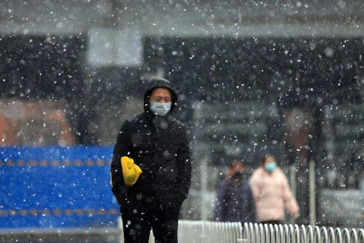 立春后北京又飘雪花，最高气温-2℃|组图