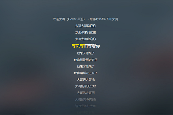 抖音大哥大哥欢迎你等风等雨等着你是什么歌