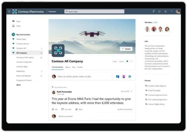 微软正式发布Yammer：引入深色模式等一系列新功能