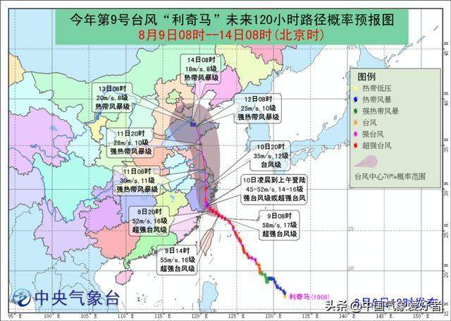 台风利奇马10日登陆浙江，这些地方更要警惕！2019台风最新消息