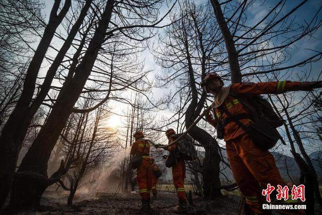 直击西藏林芝尼西村山火灭火救援现场 无人员伤亡 起火原因正在核查中