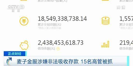 麦子金服被立案侦查：涉嫌非法吸收存款 15名高管被抓