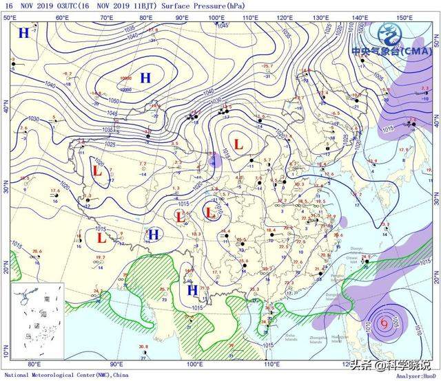 寒潮蓝色预警，冷空气强势来袭，最高降16℃，双台风共舞