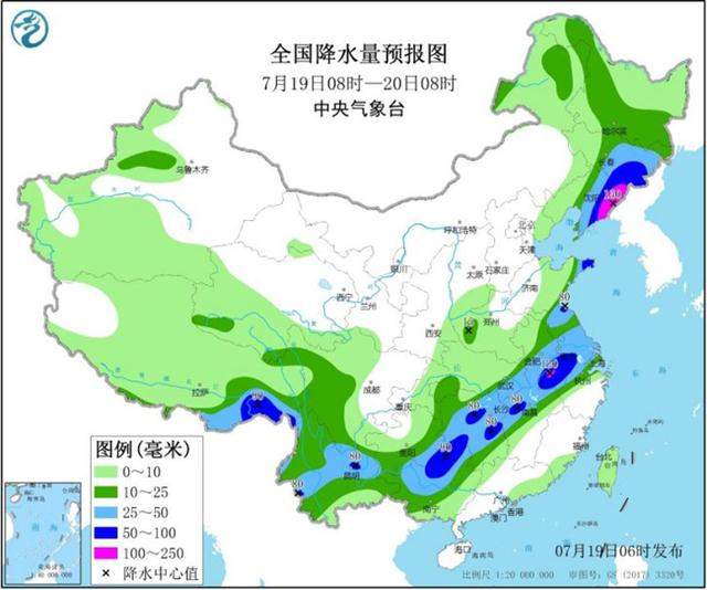 强降雨带横跨南北 东北地区大暴雨来袭