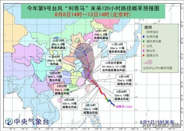 雨神附体，最强台风利奇马横扫9省，周末将到达山东