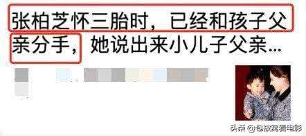 张柏芝三胎出生前就与其生父分手？小儿子喊“爸爸”破传闻