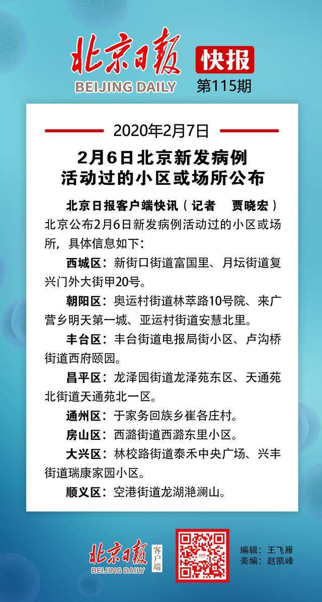 北京公布新发病例活动小区！疫情信息透明让公众更安心