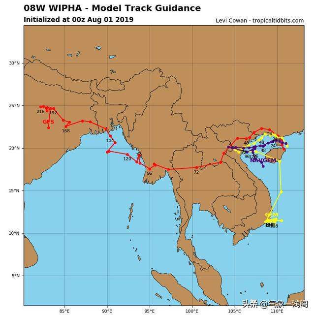 7号台风最后登陆越南后消亡？GFS预报：不一定，或是个跨洋风暴