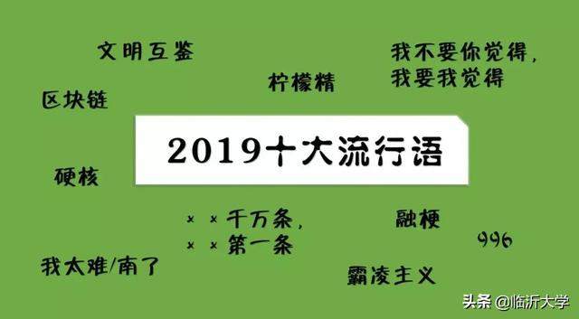 2019十大流行词新鲜出炉，一起来看看吧