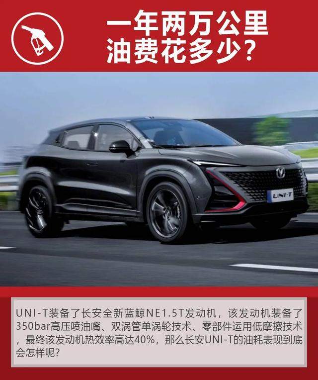 每月花1505元，长安UNI-T购车、养车成本分析