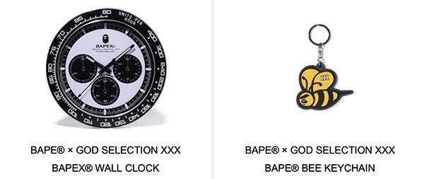 BAPE® × GOD SELECTION XXX