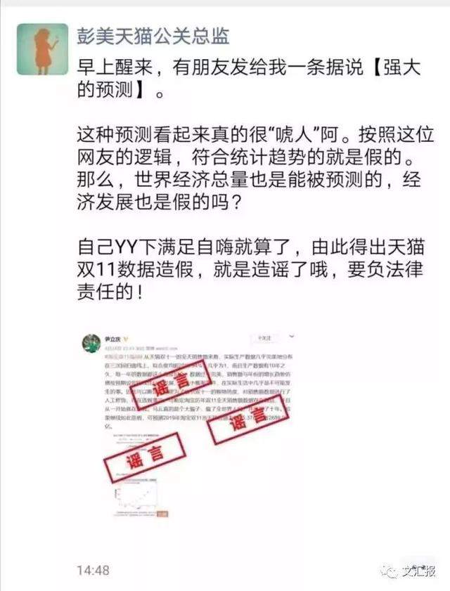 网友精准预测成交额，天猫双11被质疑数据造假！最新回应来了→