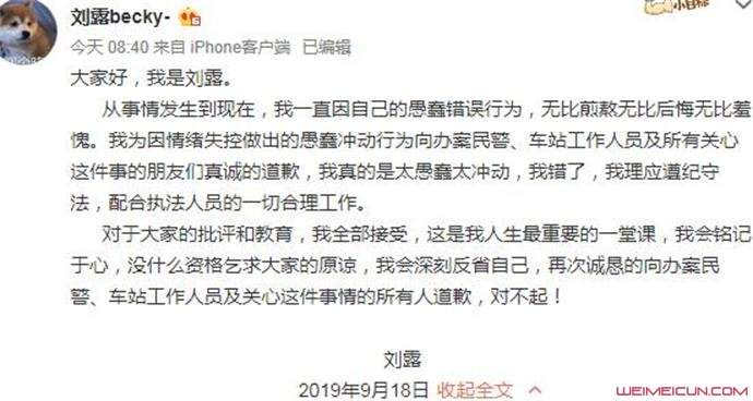 刘露becky-道歉 资料现状被扒疑被芒果解约刚出道就糊了