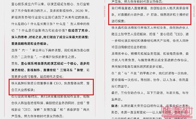 杨天真将卸任所有艺人经纪业务 卸任原因起底已有新动向