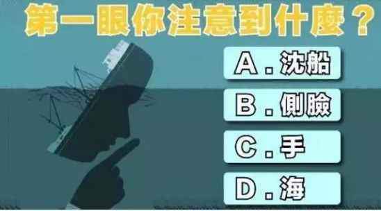 心理测试题 第一眼你注意到什么？