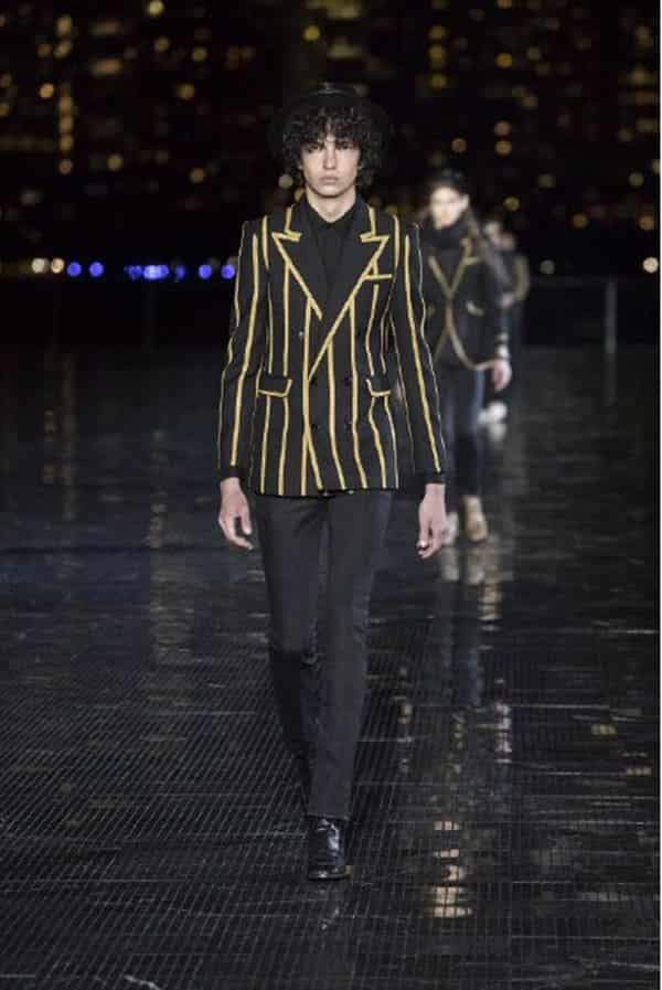 SAINT LAURENT 2019春夏纽约男装秀 继承复古摇滚的纤细妖男