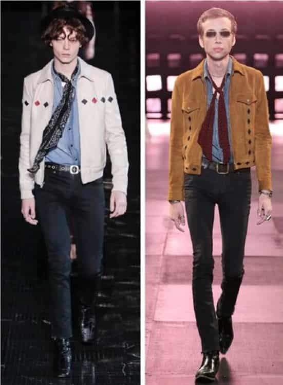 SAINT LAURENT 2019春夏纽约男装秀 继承复古摇滚的纤细妖男