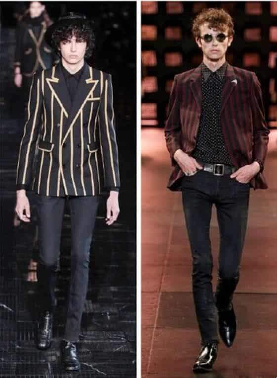 SAINT LAURENT 2019春夏纽约男装秀 继承复古摇滚的纤细妖男