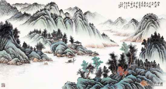 浓墨重彩**景——鉴赏画家吴大恺笔下青绿山水画