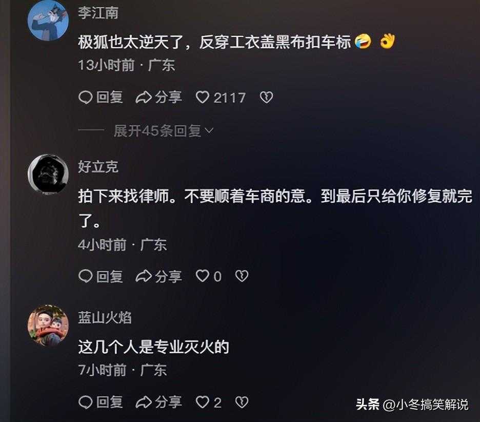 新能源汽车自燃，厂家第一时间先抠车标？网友炸锅：这是什么操作