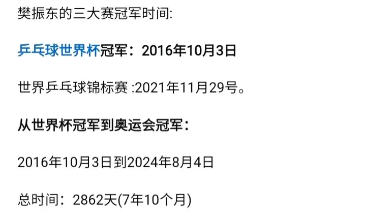 冲金，樊振东等了2862天！家乡老支书有话说，对手却喊话瑞典国王